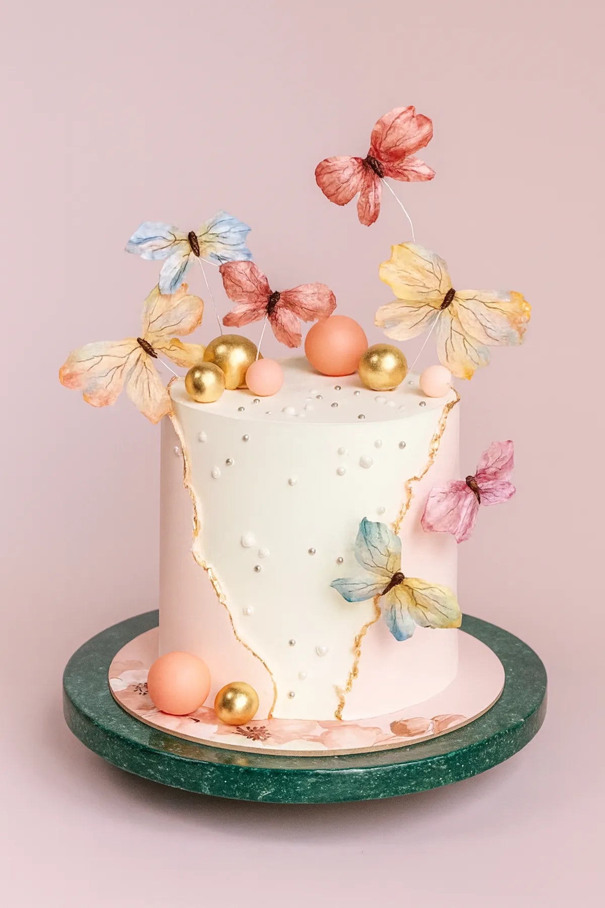 Colorful Butterfly Birthday Cake in Meerut-The Baking Kaur