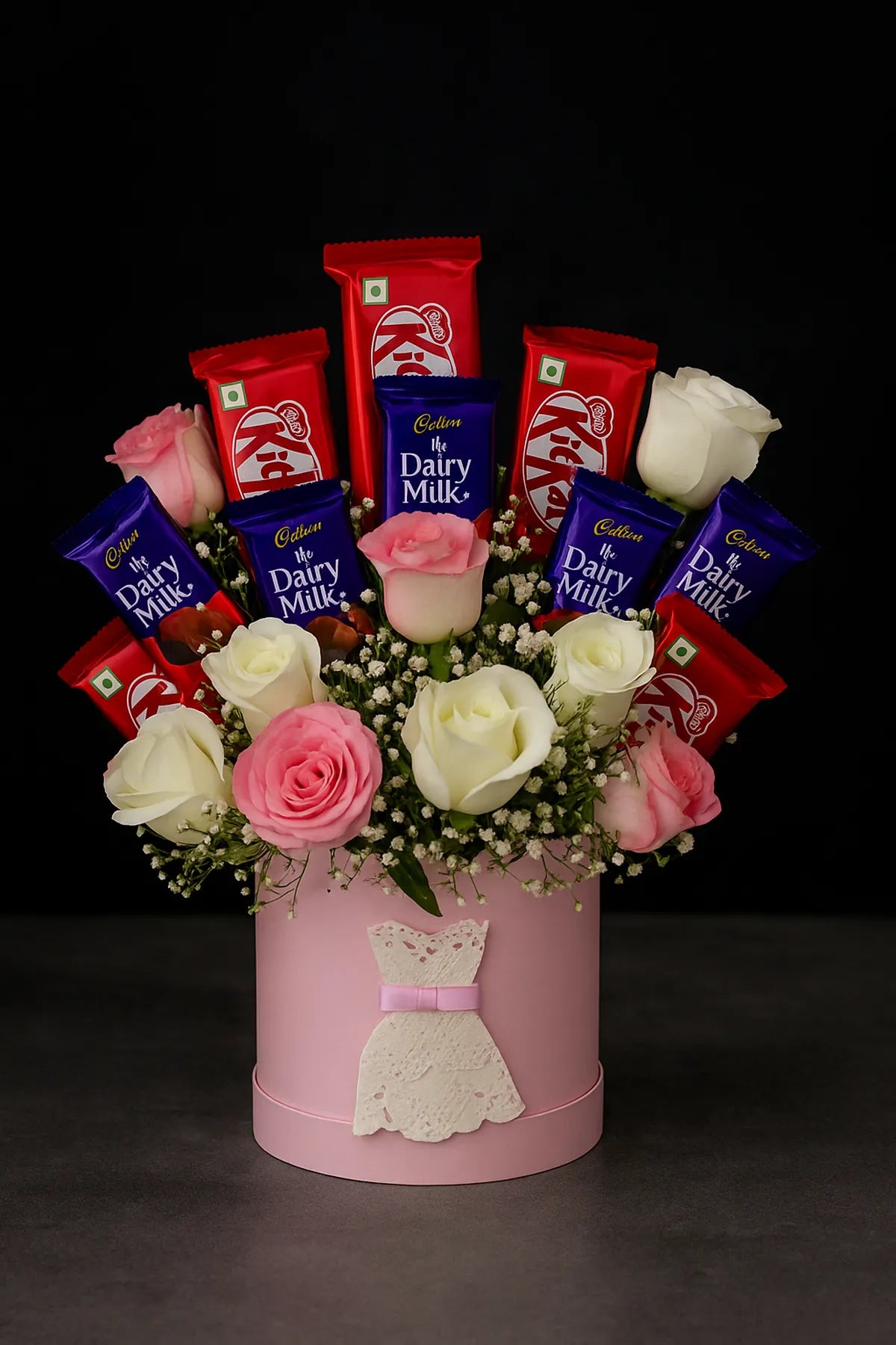 Custom Flower And Hamper Cake in Meerut-The Baking Kaur