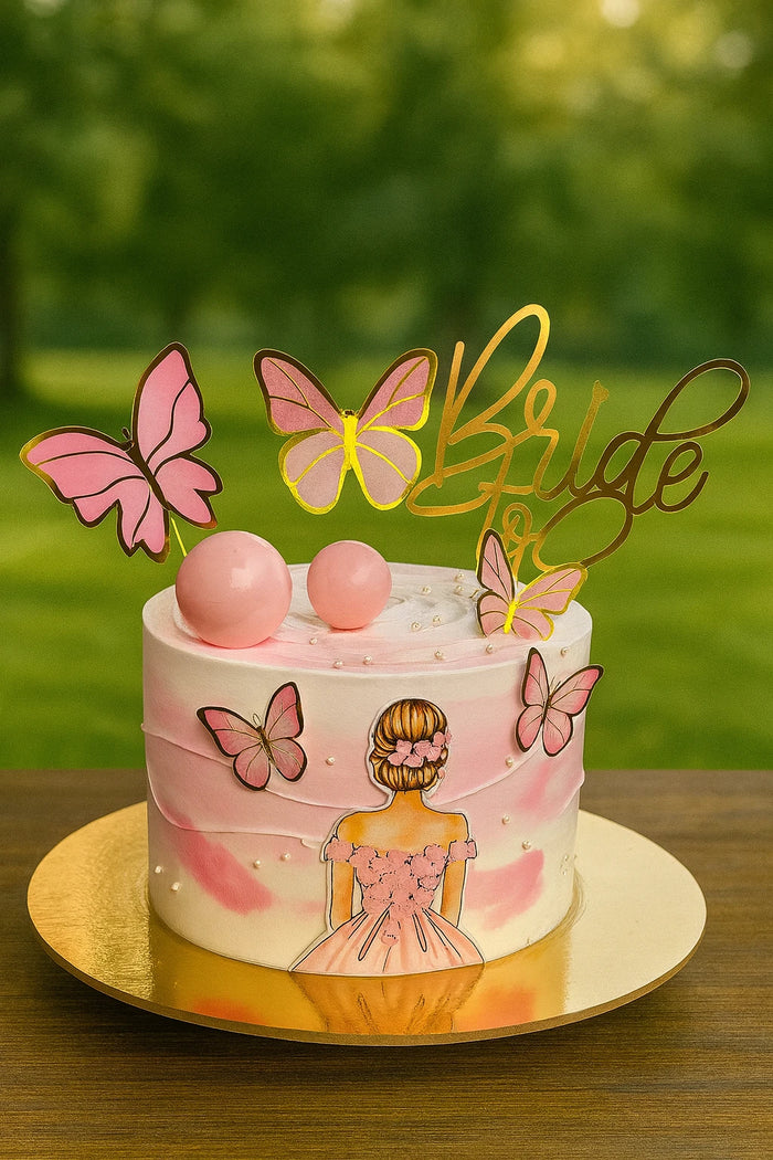 Cute Butterfly Theme Cake