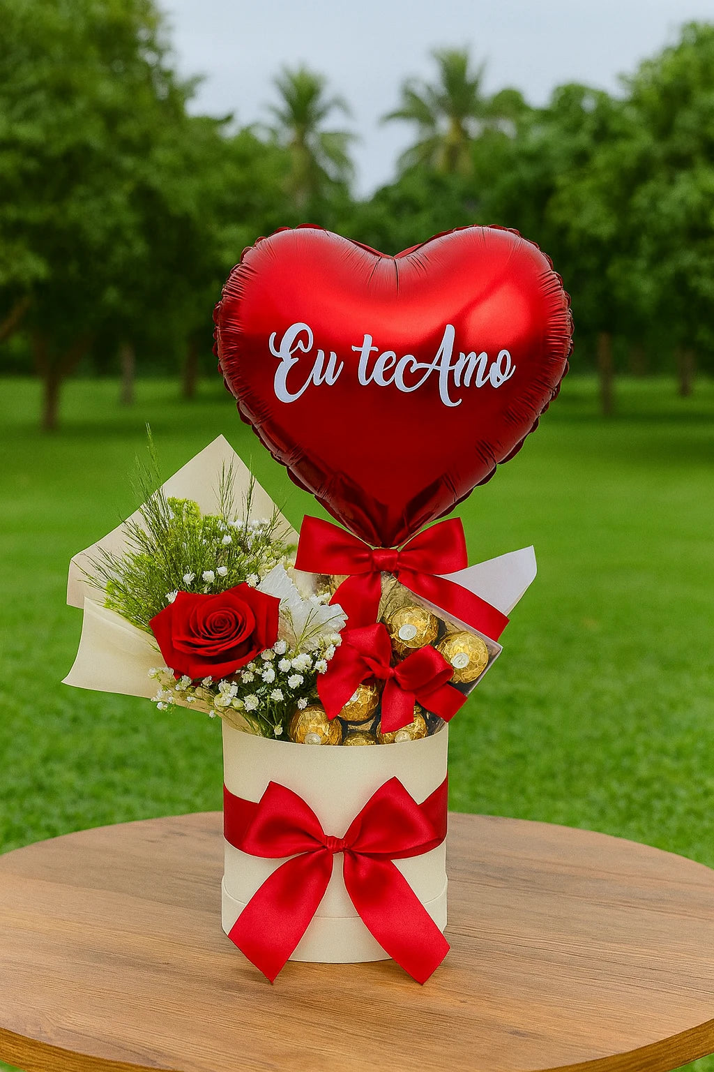 Delight Box Cake Flowers and Balloons