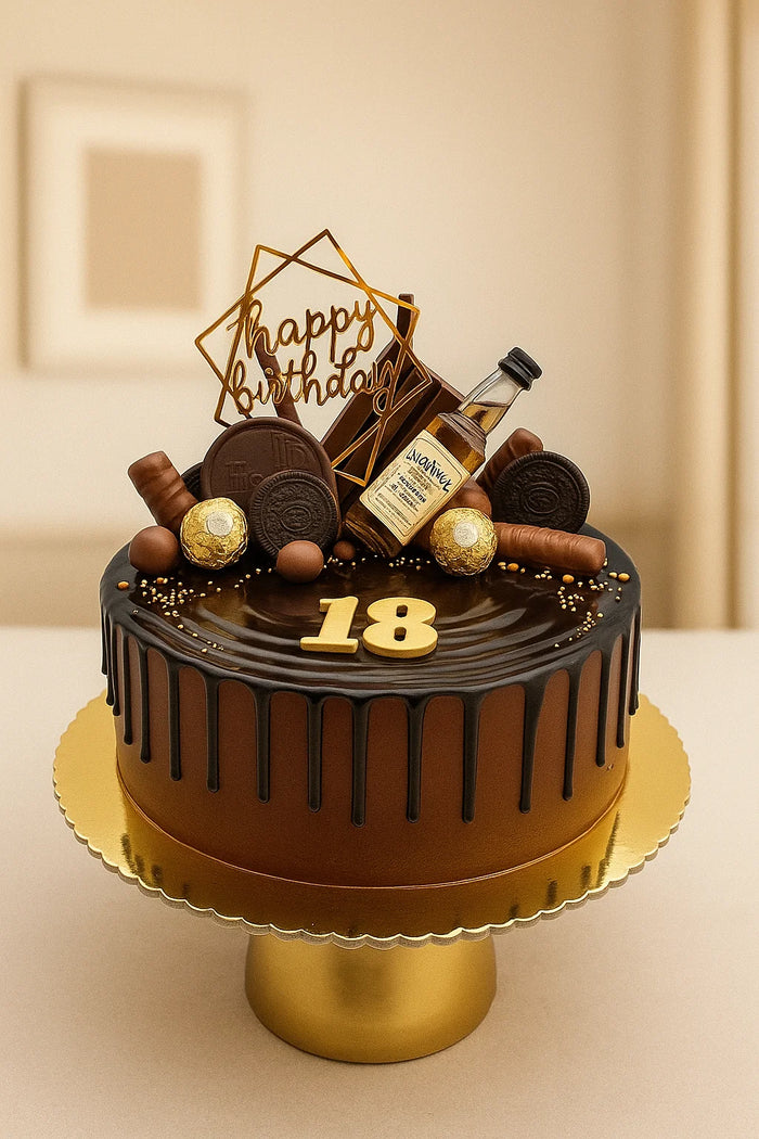 Elegant Romantic Birthday Cake