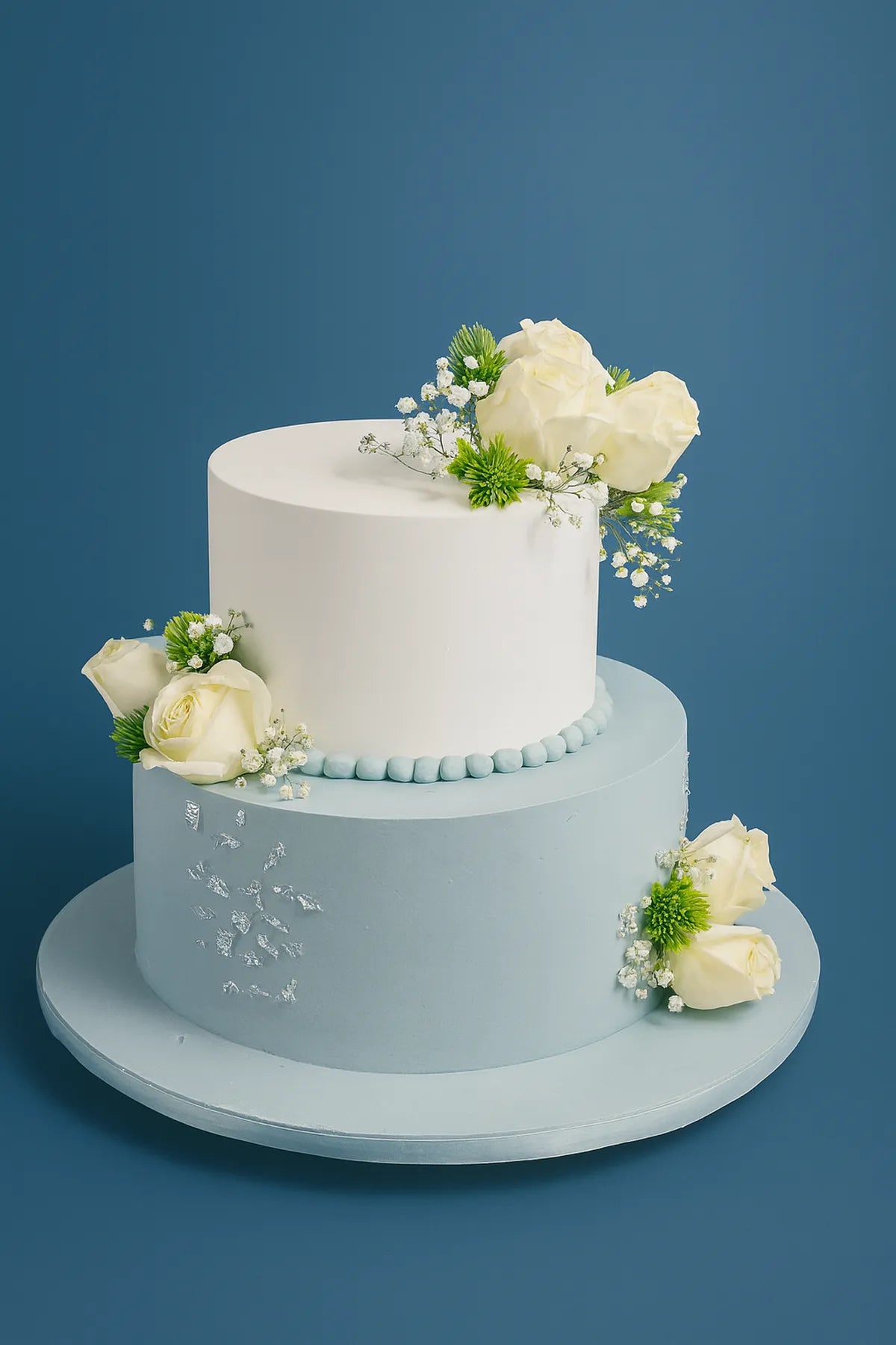 Elegant Two Tier Anniversary Celebration Cake in Meerut-The Baking Kaur
