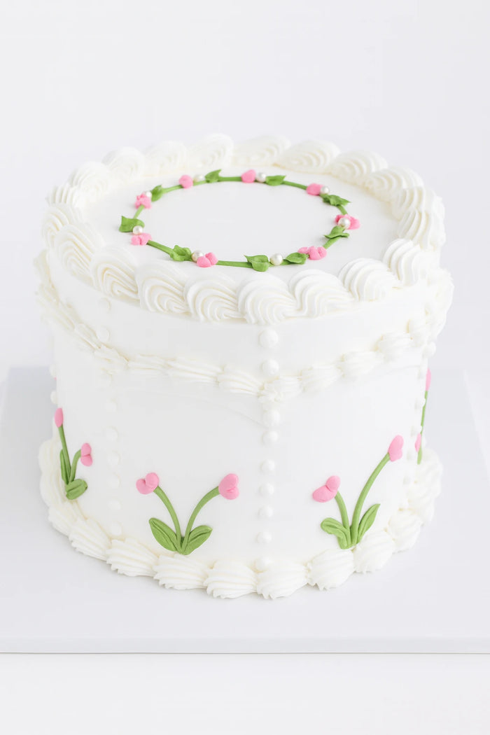 Elite Platinum Birthday Cake