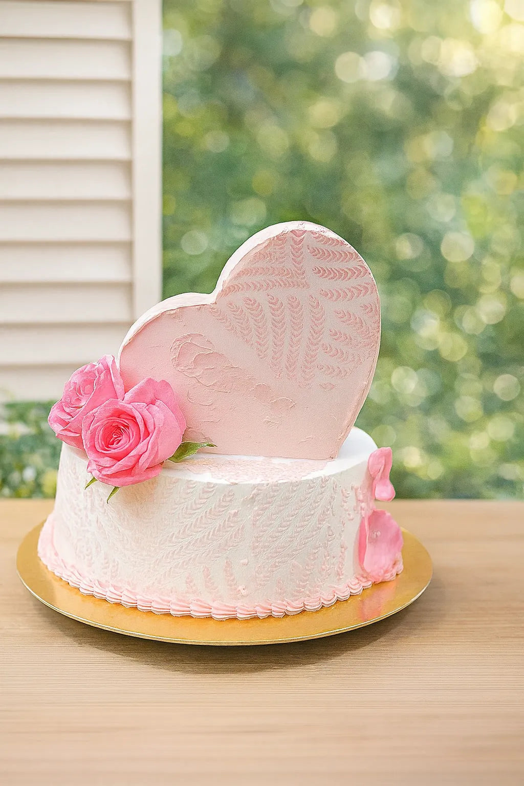 Everlasting Promise Anniversary Cake in Meerut-The Baking Kaur