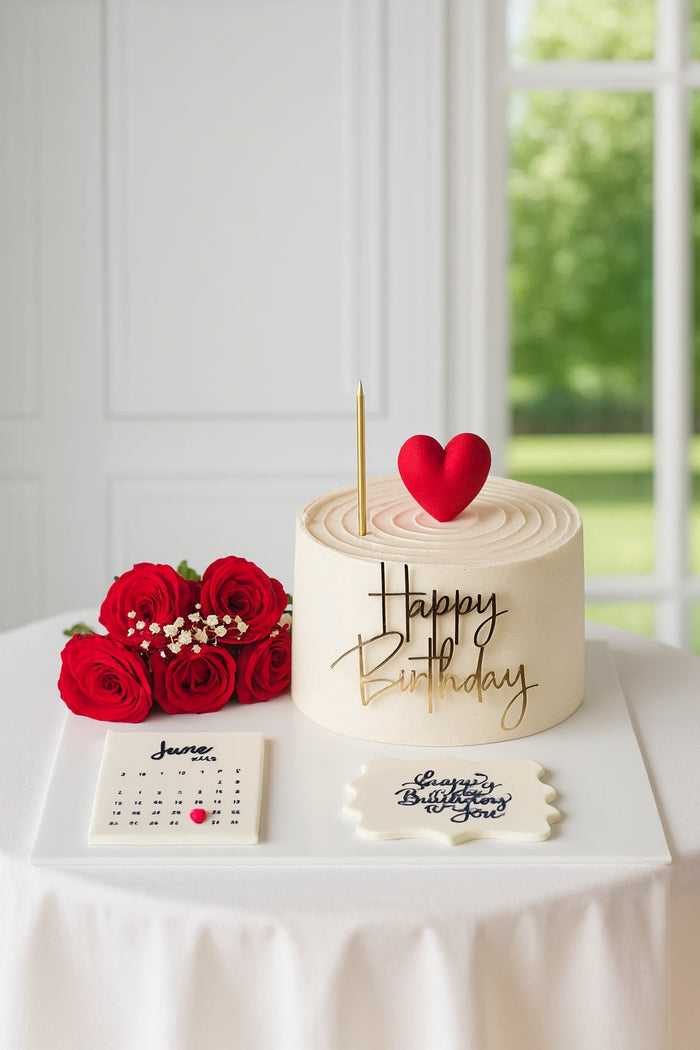 Faithful Hearts Anniversary Cake
