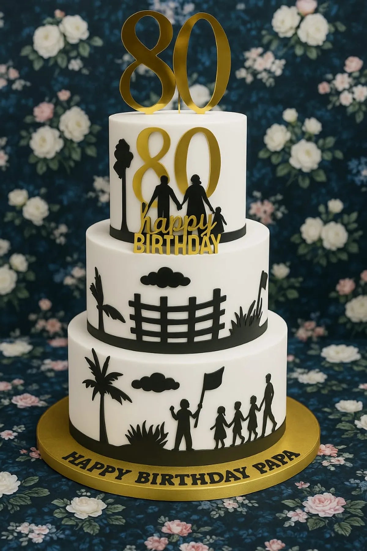 Family Generation Celebration Cake in Meerut-The Baking Kaur