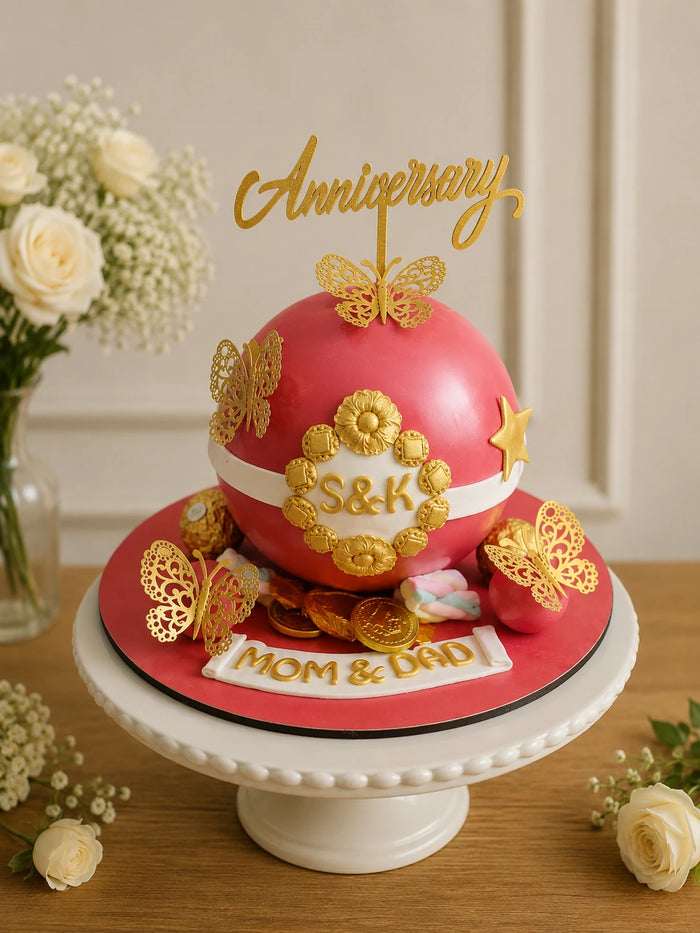 Butterfly Garden Theme Cake