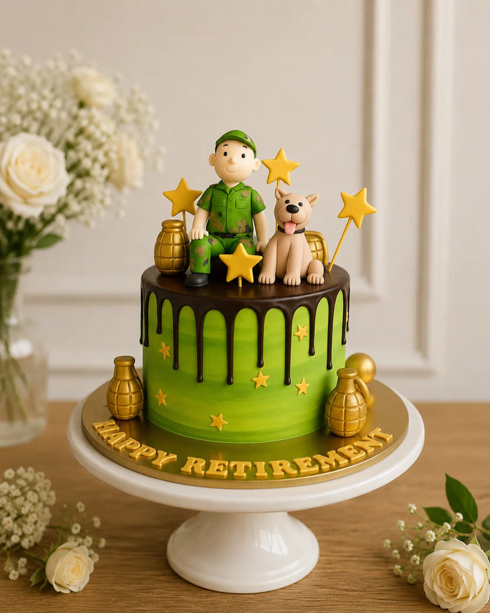 Military Retirement Cake