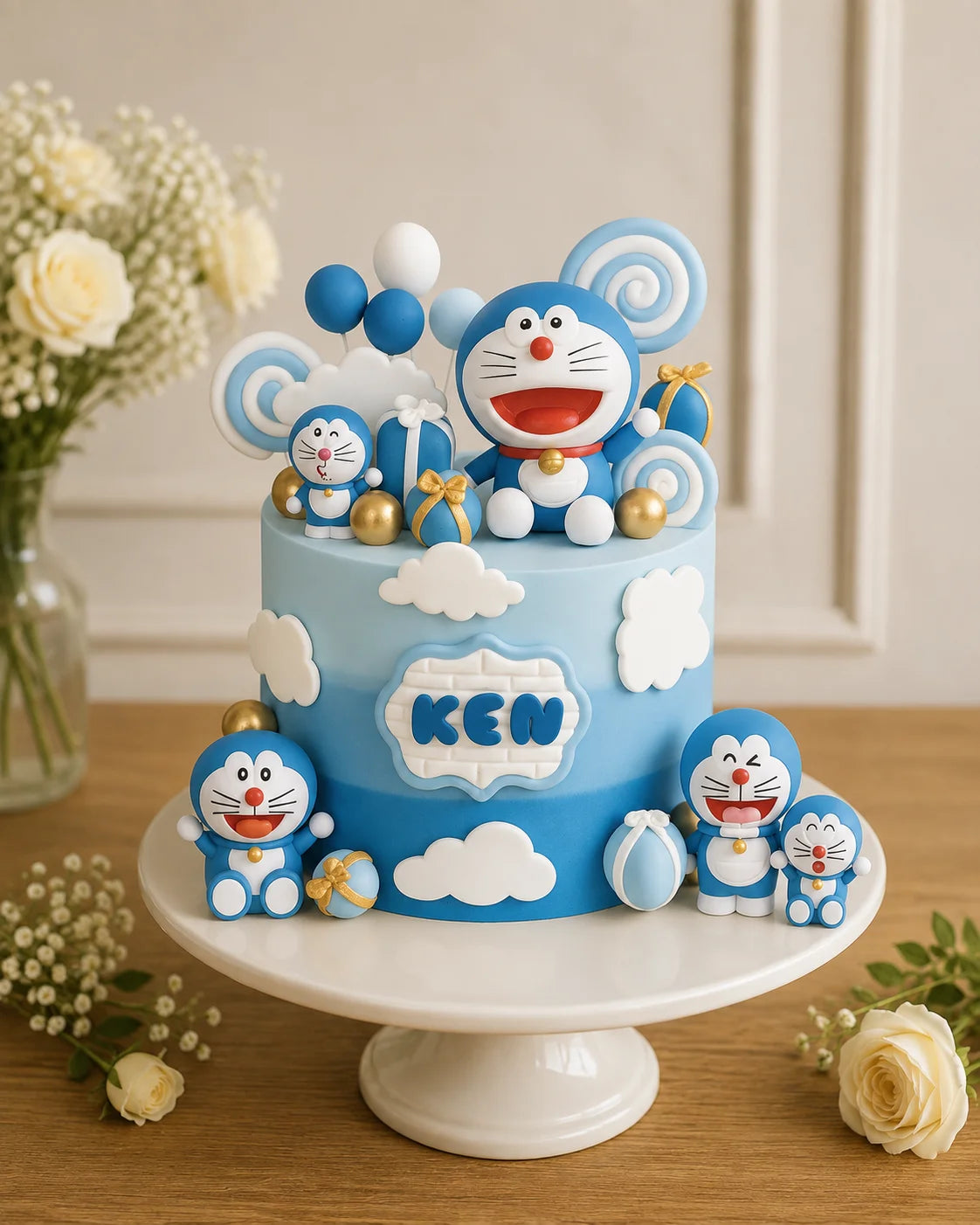 Handcrafted Ken Pastel Mix Anniversary Cake baked fresh by The Baking Kaur, Thapar Nagar, Meerut