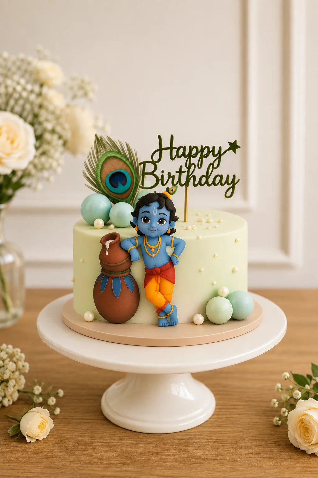 Handcrafted Happy Birthday Pastel Mix Birthday Cake baked fresh by The Baking Kaur, Thapar Nagar, Meerut