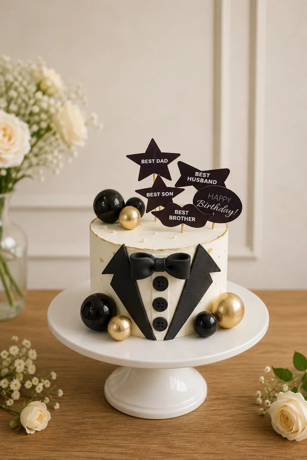 Handcrafted Pastel Mix Elegant Birthday Cake #2 baked fresh by The Baking Kaur, Thapar Nagar, Meerut