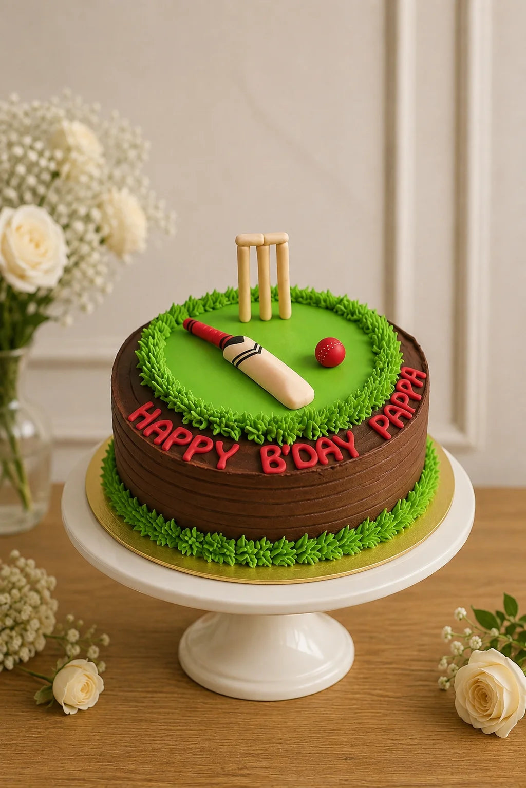 Handcrafted Happy B'Day Pappa Pastel Mix Birthday Cake baked fresh by The Baking Kaur, Thapar Nagar, Meerut
