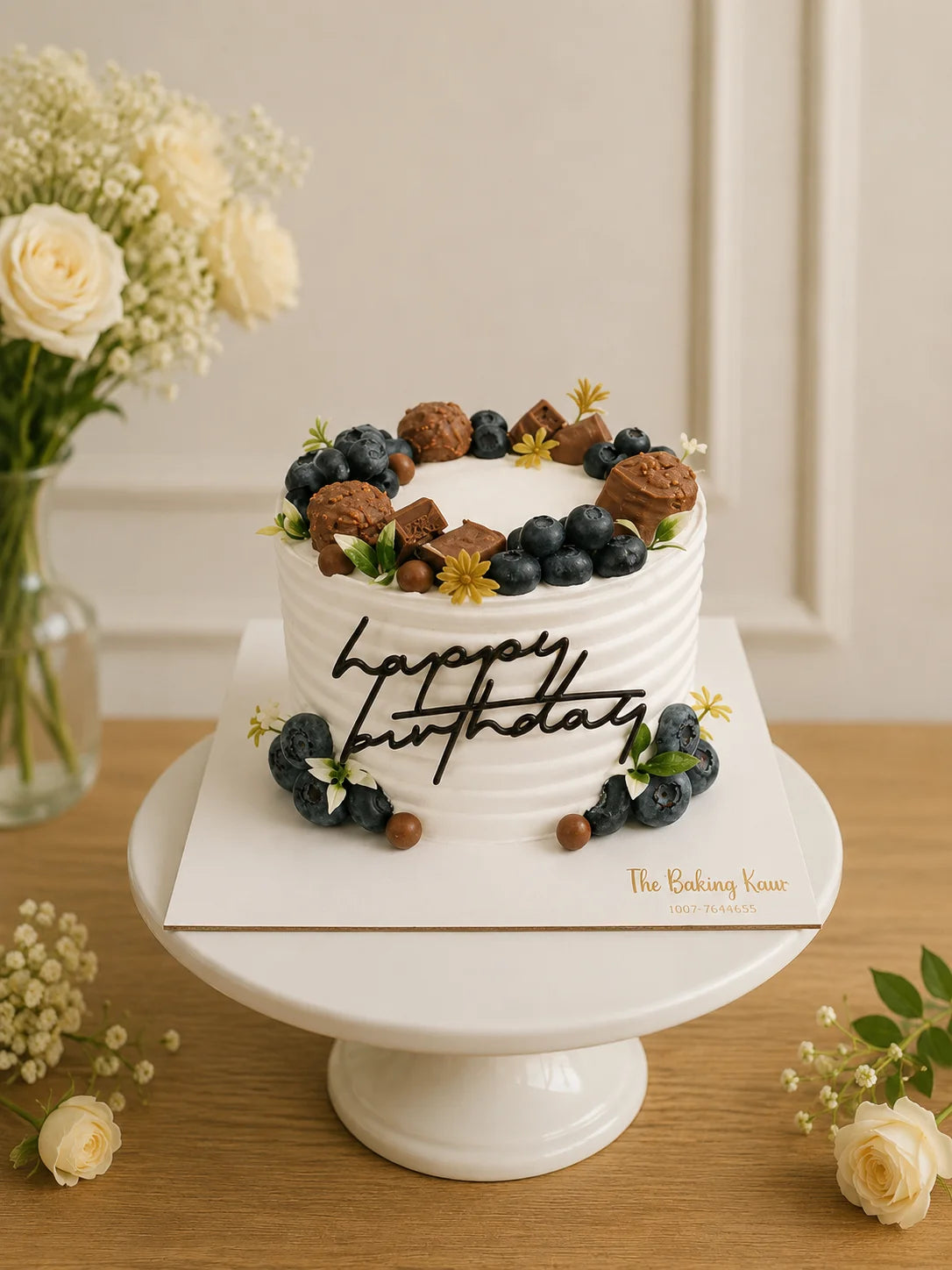 Handcrafted Happy Birthday Pastel Mix Birthday Cake #3 baked fresh by The Baking Kaur, Thapar Nagar, Meerut
