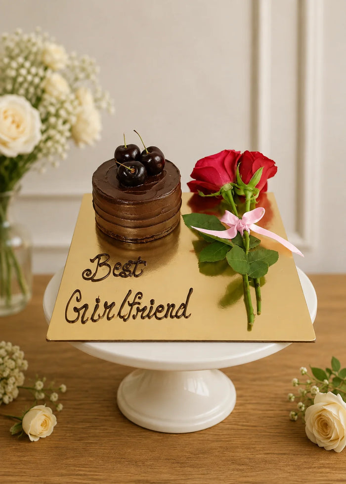 Romantic Chocolate Truffle & Red Rose Celebration Hamper