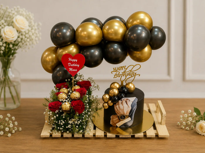 Midnight Gold & Roses Celebration Hamper
