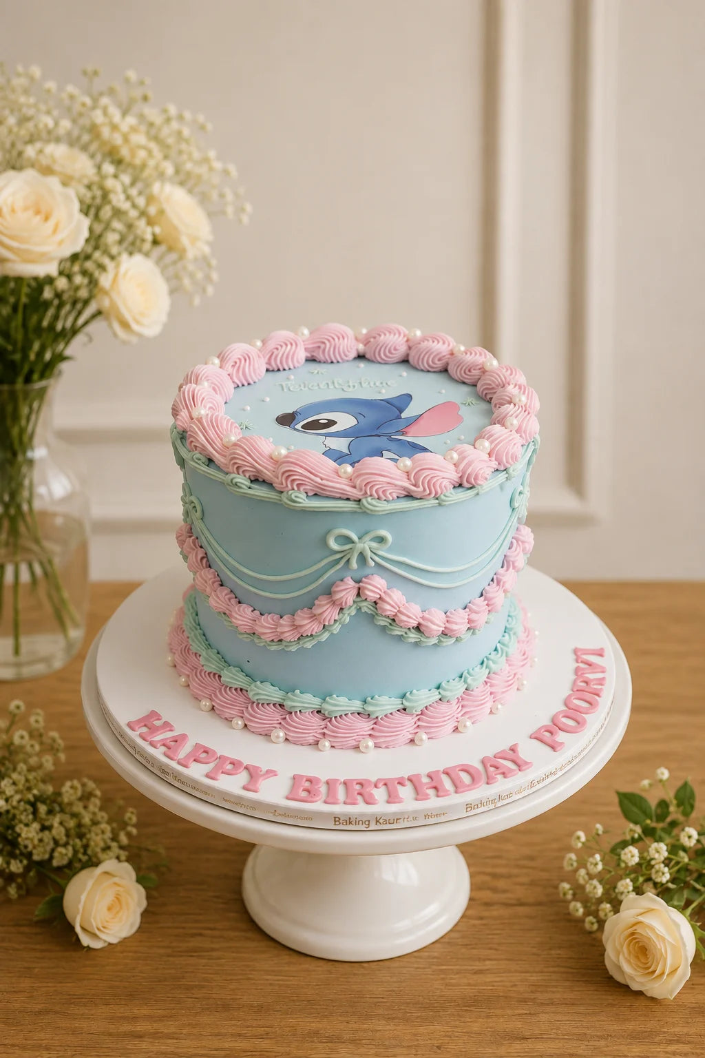 Handcrafted Pastel Mix Floral Other Cake #4 baked fresh by The Baking Kaur, Thapar Nagar, Meerut