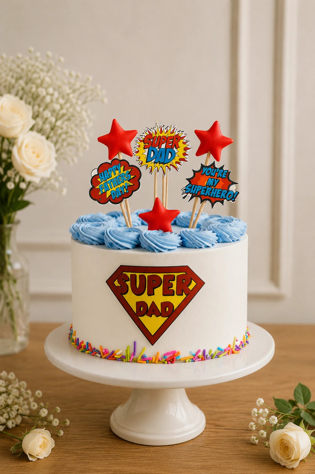 Handcrafted Dad Fathers Youre Birthday Cake baked fresh by The Baking Kaur, Thapar Nagar, Meerut