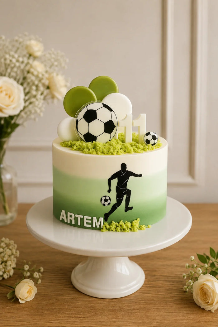 Soccer Theme Birthday Cake