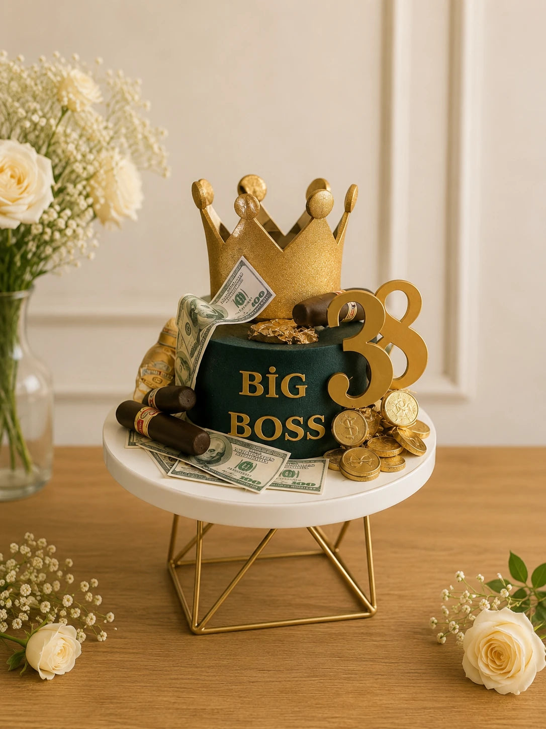 Handcrafted 400 Boss Congratulations Cake baked fresh by The Baking Kaur, Thapar Nagar, Meerut