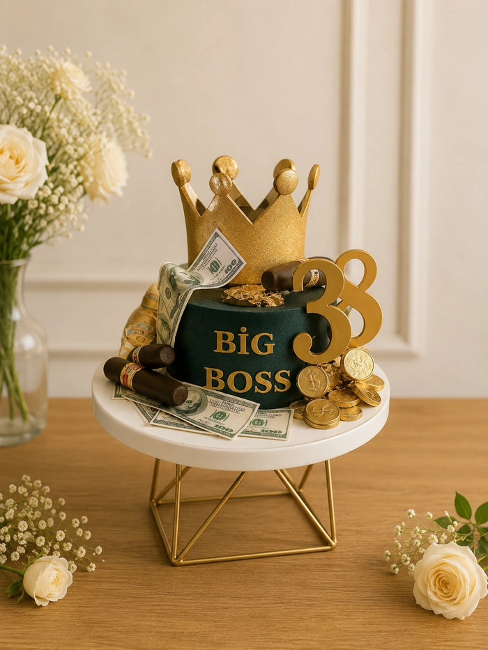 Boss / Money & Cigar Theme Cake