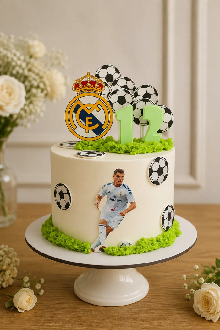 12th Birthday Real Madrid Soccer Theme Birthday Cake