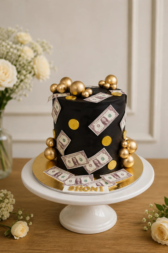 Money & Wealth Theme Cake