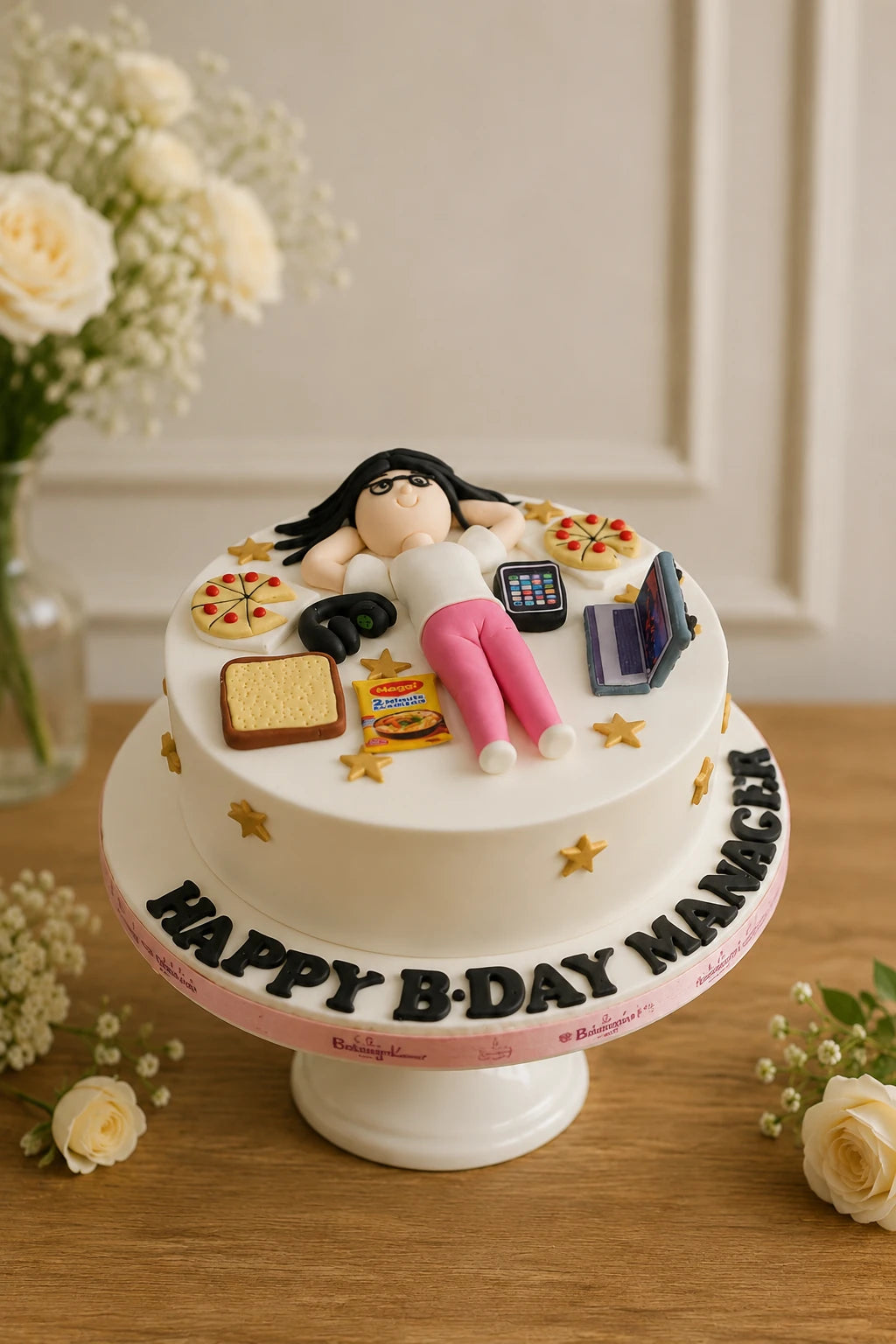 Handcrafted Happy Day Hale Birthday Cake baked fresh by The Baking Kaur, Thapar Nagar, Meerut