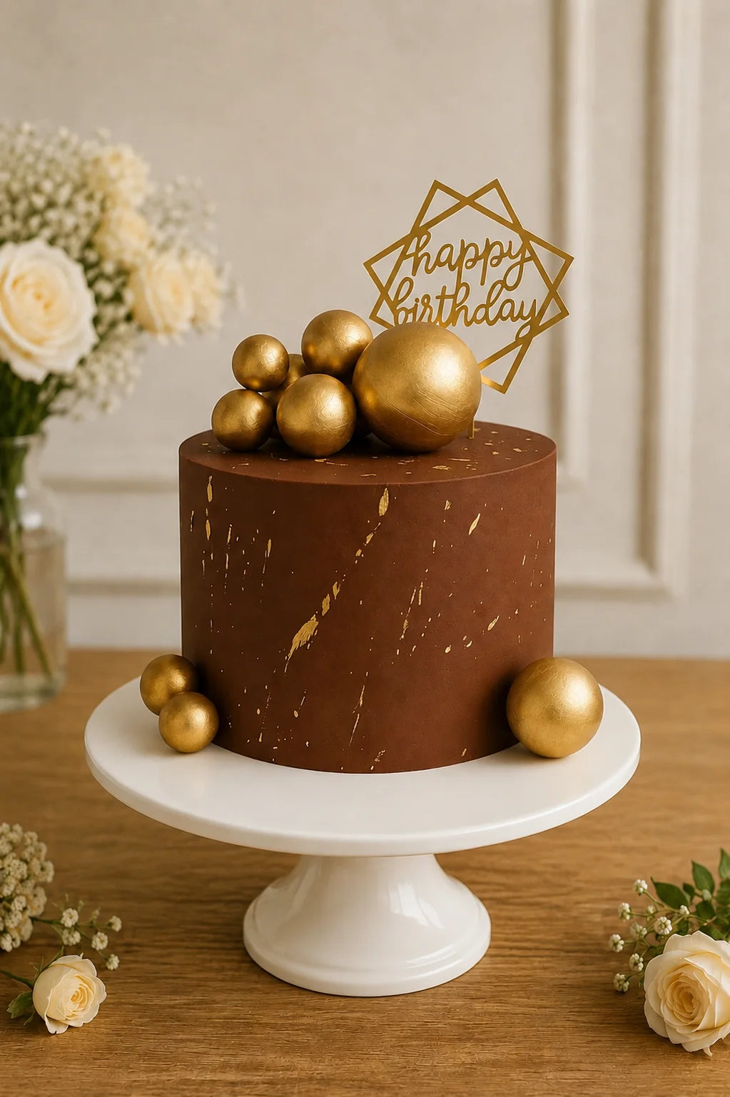 Handcrafted Happy Birthday Pastel Mix Birthday Cake #5 baked fresh by The Baking Kaur, Thapar Nagar, Meerut
