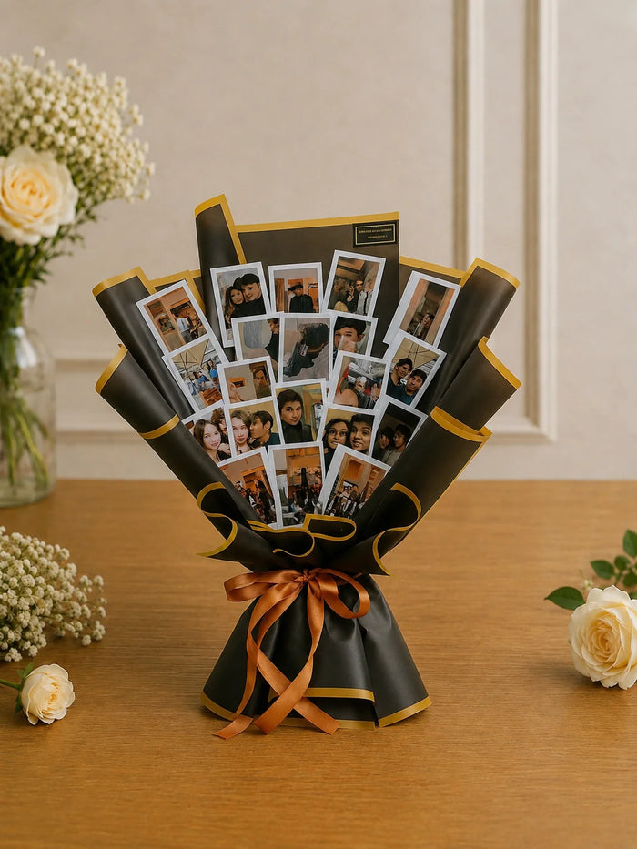 Midnight Noir Memories Photo Bouquet