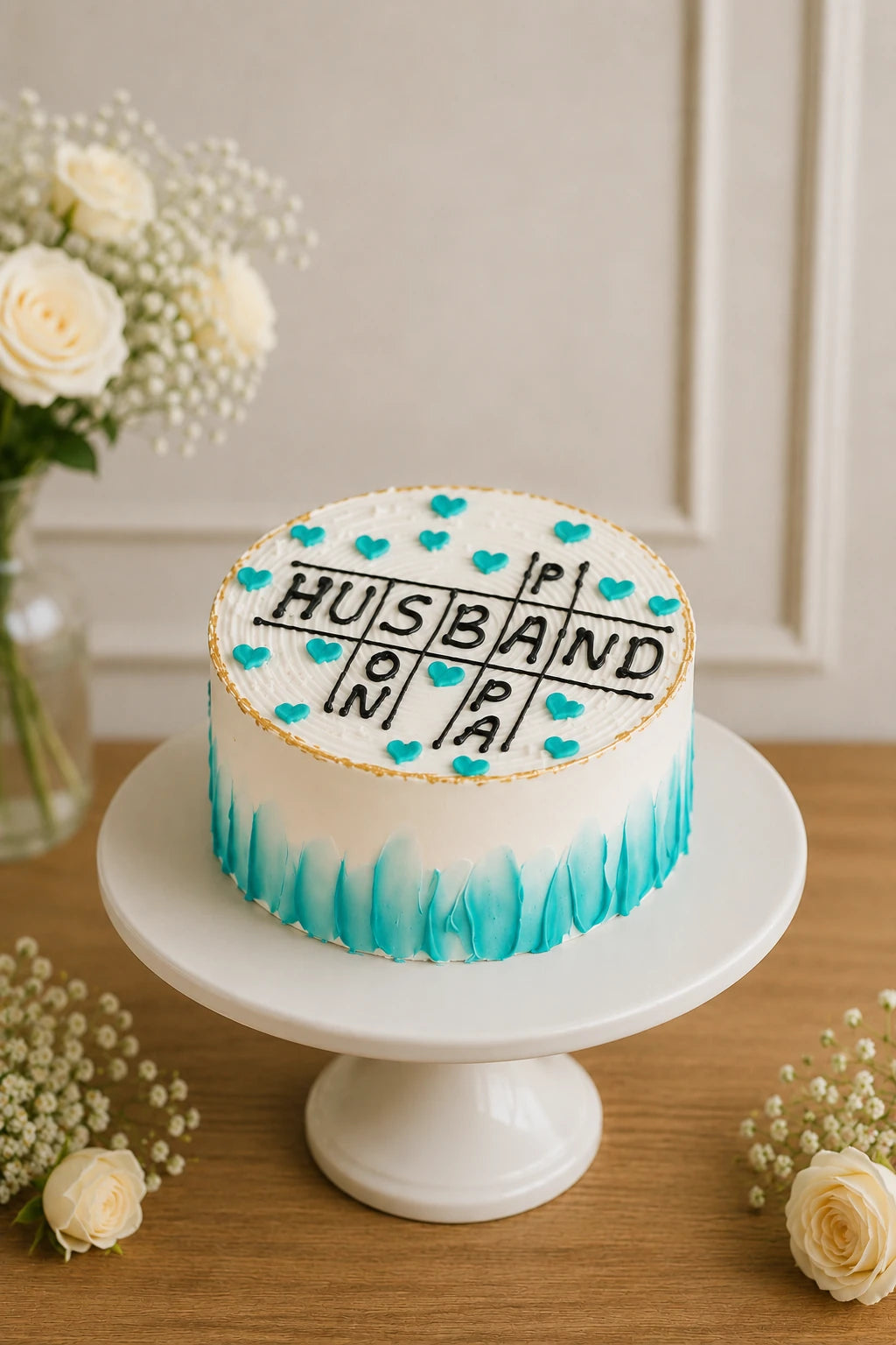 Handcrafted Husband Wedding Cake baked fresh by The Baking Kaur, Thapar Nagar, Meerut