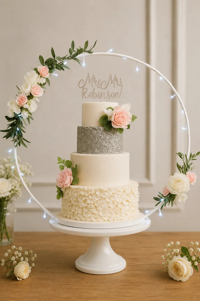 Two-Tier Couple Theme Cake