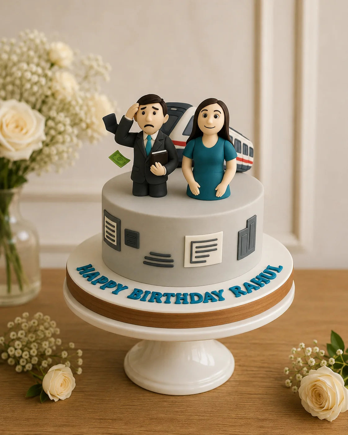 Handcrafted Pastel Mix Floral Other Cake #10 baked fresh by The Baking Kaur, Thapar Nagar, Meerut