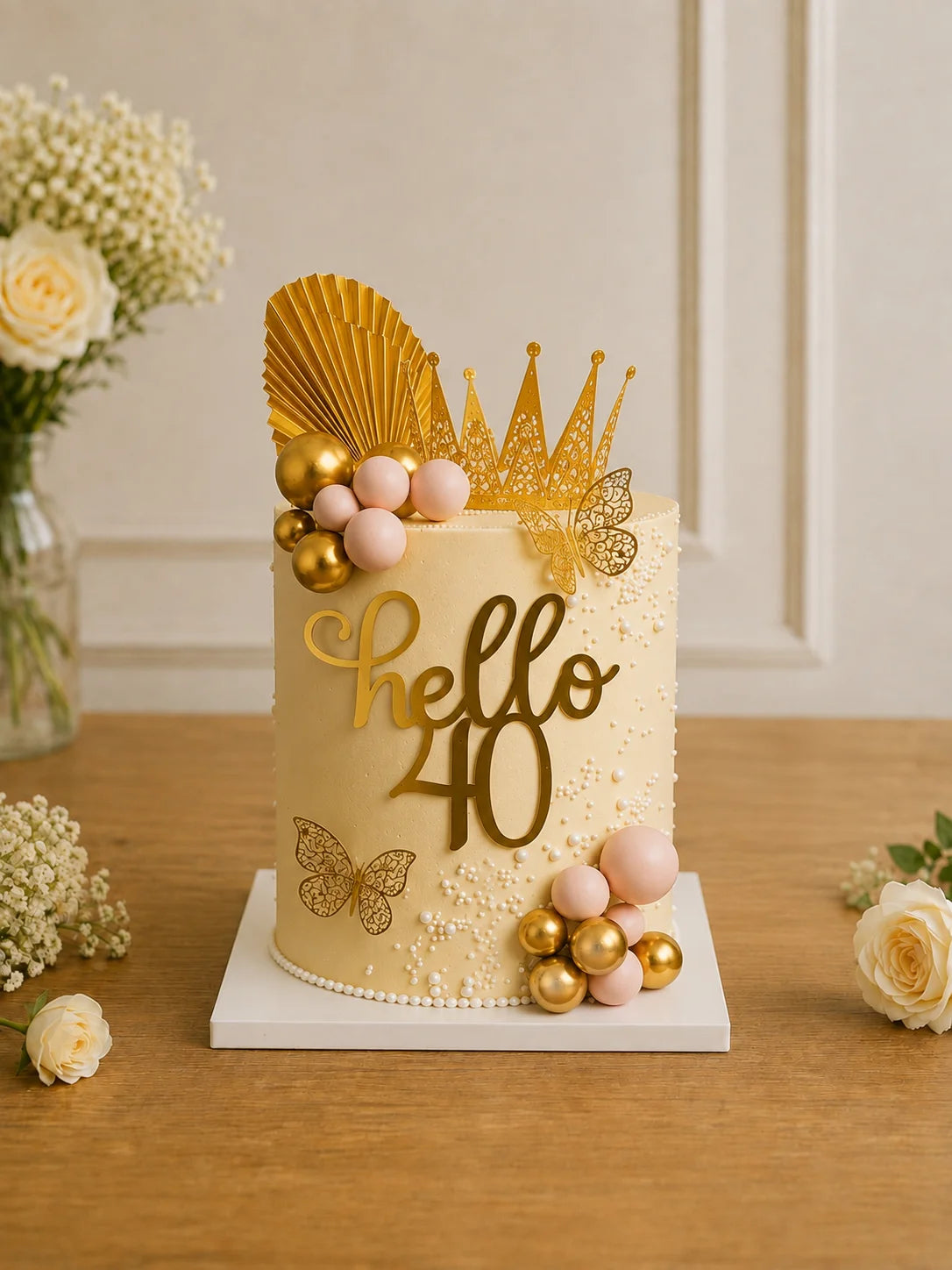 Handcrafted Pastel Mix Floral Other Cake #9 baked fresh by The Baking Kaur, Thapar Nagar, Meerut