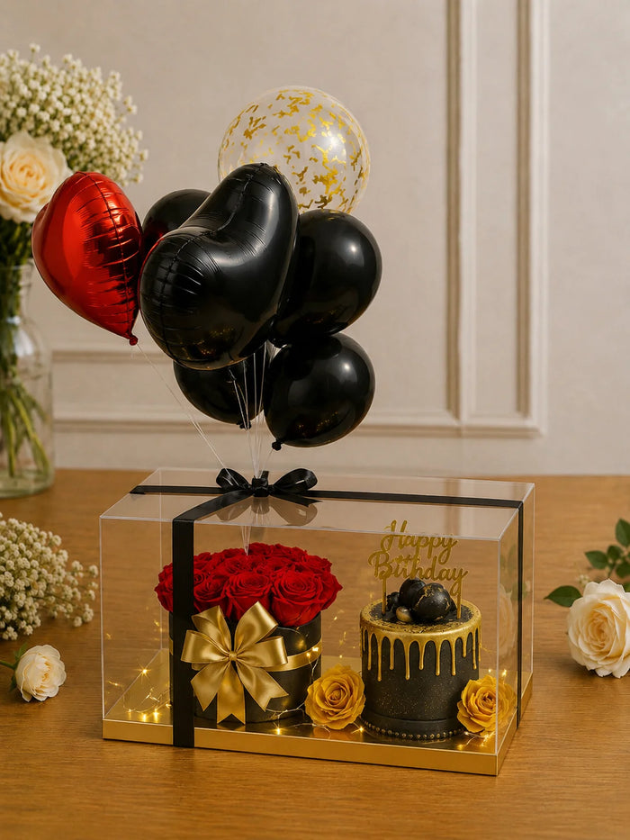 Midnight Noir Birthday Celebration Luxury Hamper