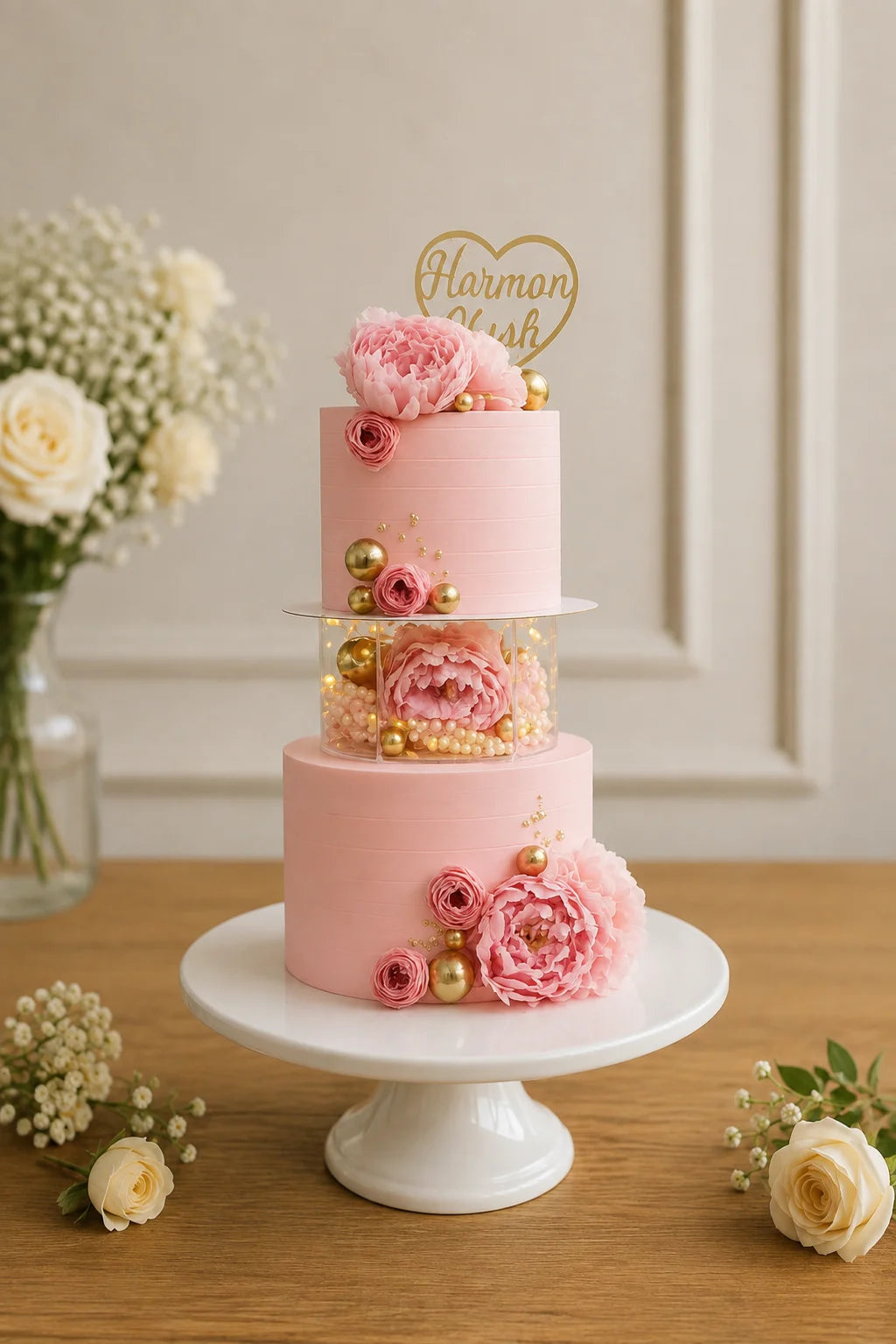 Handcrafted Pastel Mix Luxury Wedding Cake #5 baked fresh by The Baking Kaur, Thapar Nagar, Meerut
