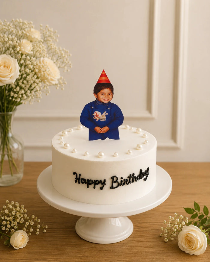 Personalized Photo Topper Cake