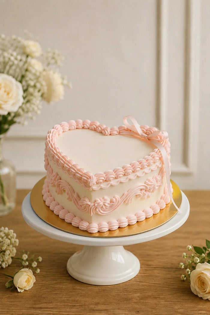 Coquette Bow Theme Cake