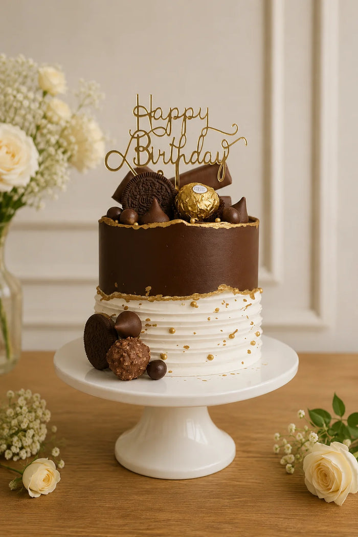 Ferrero Rocher & Oreo Birthday Cake