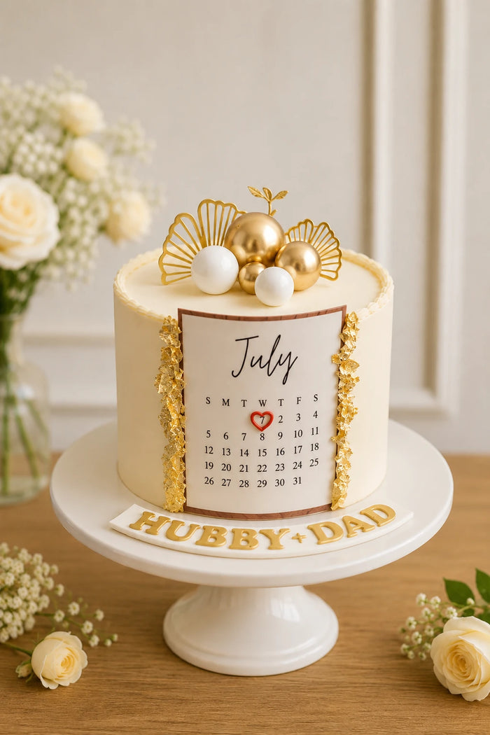 July Calendar Theme Cake