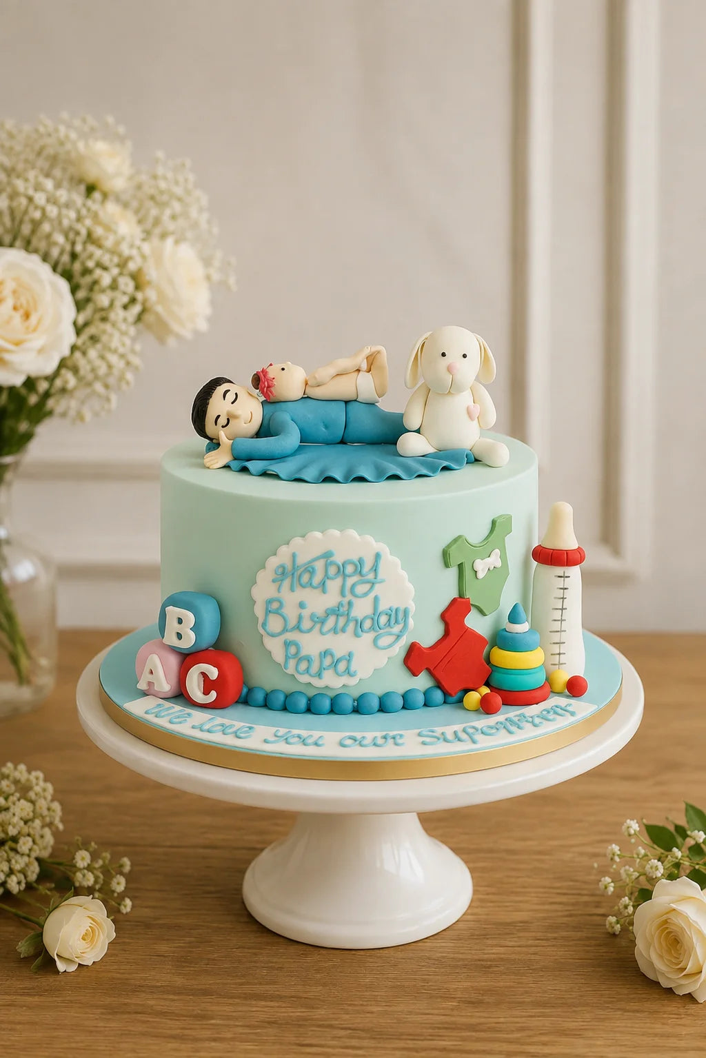 Handcrafted Pastel Mix Elegant Birthday Cake #17 baked fresh by The Baking Kaur, Thapar Nagar, Meerut