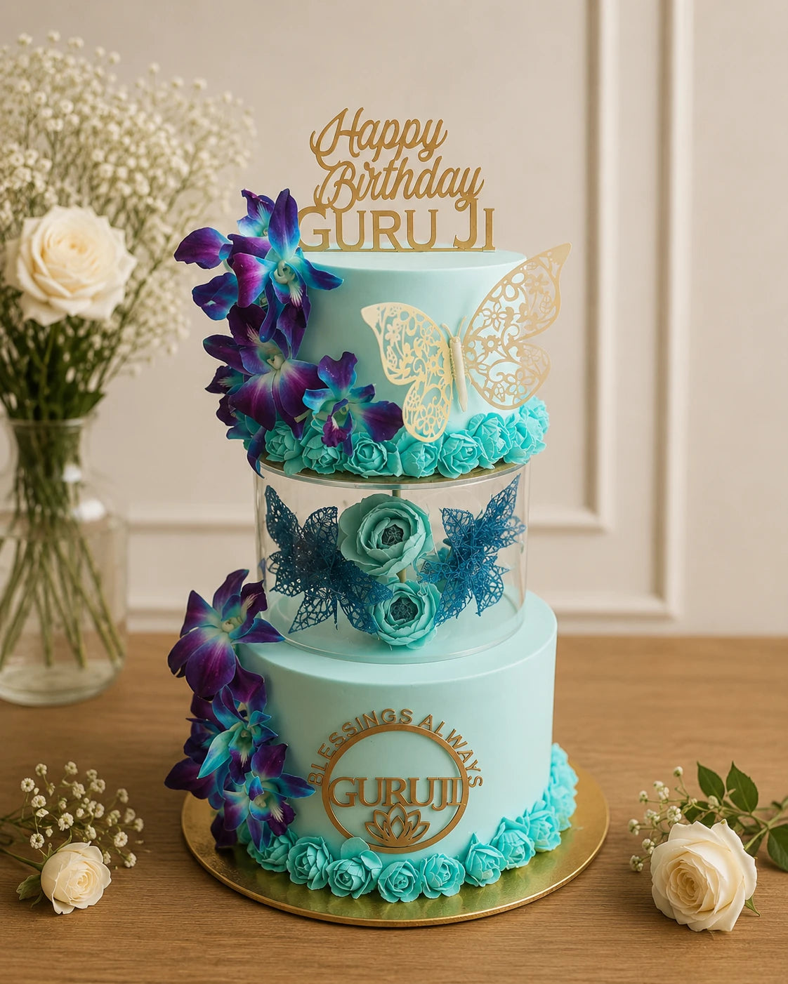 Handcrafted Happy Pirthdal Guru Celebration Cake baked fresh by The Baking Kaur, Thapar Nagar, Meerut
