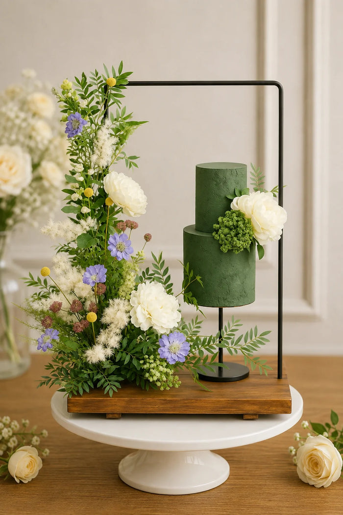 Botanical Floral Arch Celebration Cake