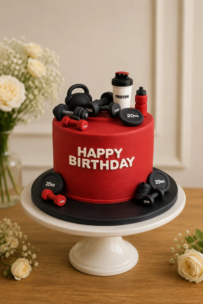 Gym & Fitness Theme Cake