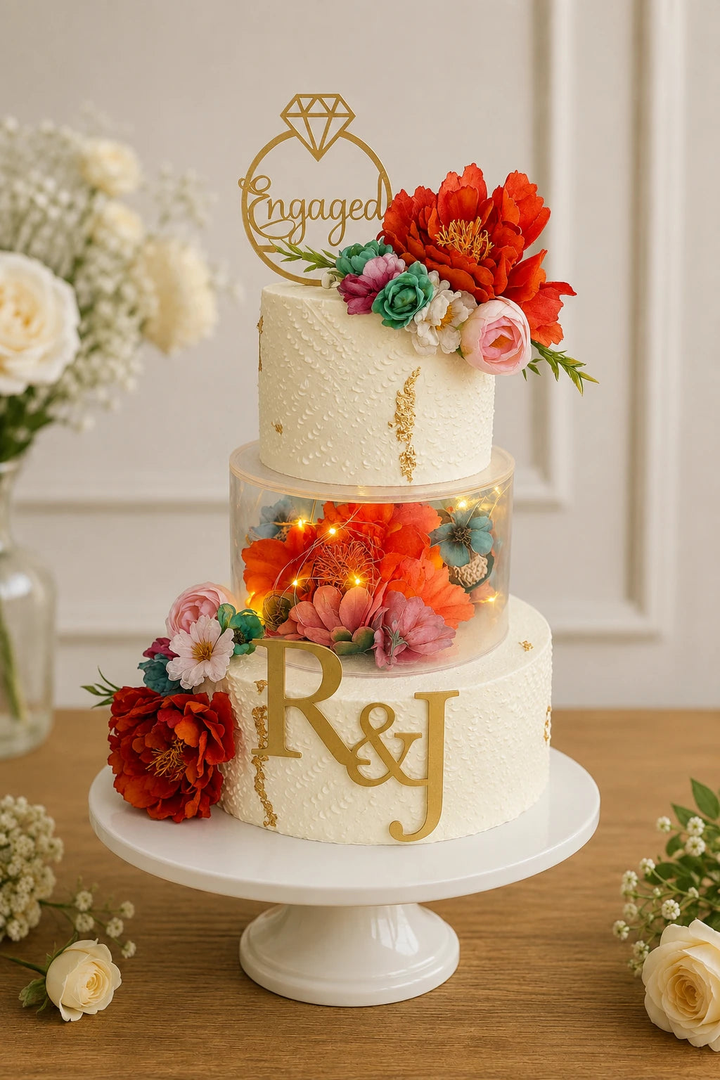 Handcrafted Ngagea Wedding Cake baked fresh by The Baking Kaur, Thapar Nagar, Meerut
