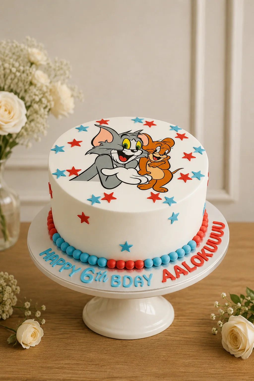 Handcrafted Pastel Mix Floral Other Cake #12 baked fresh by The Baking Kaur, Thapar Nagar, Meerut
