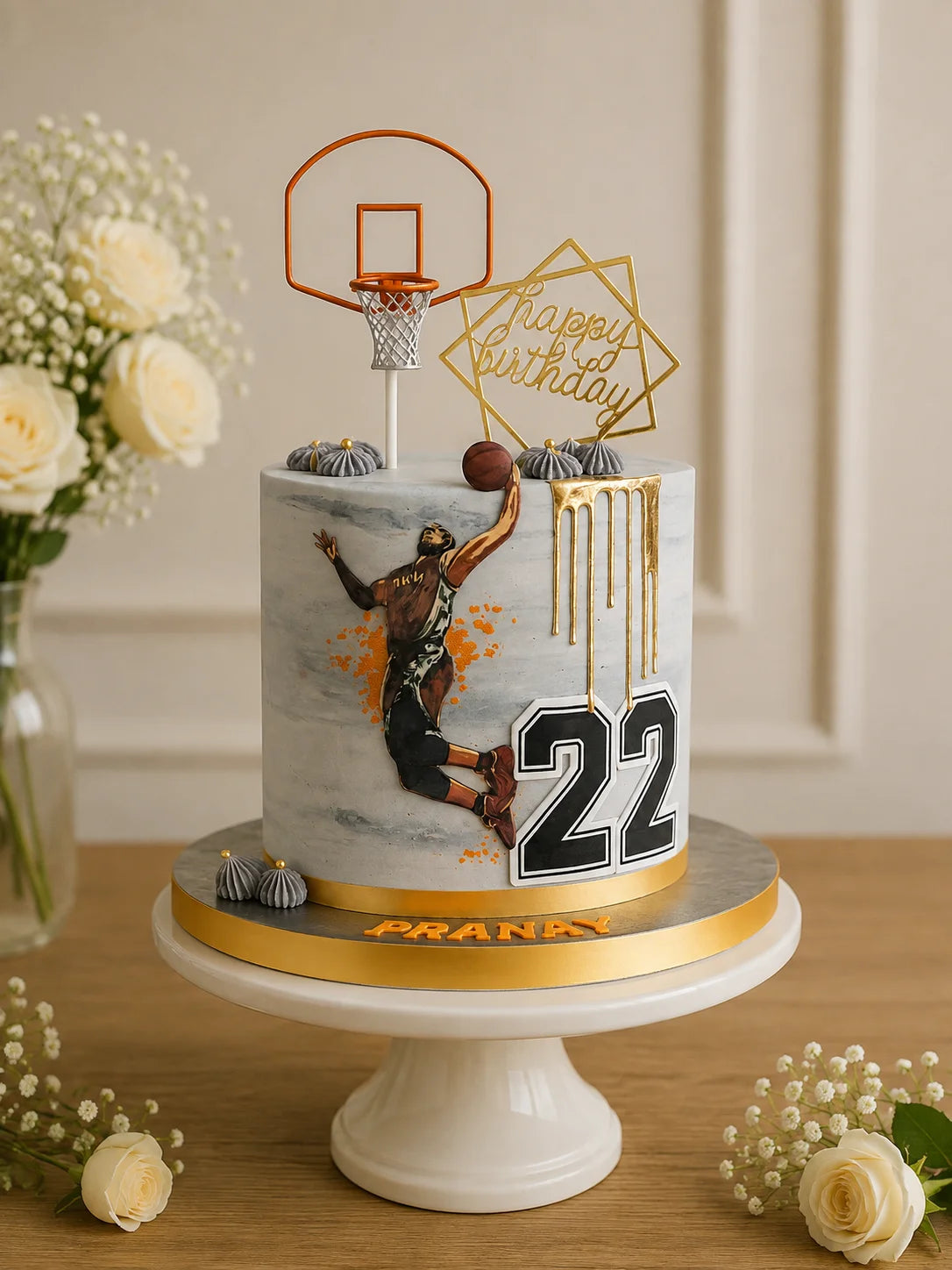 Handcrafted Pastel Mix Floral Other Cake #14 baked fresh by The Baking Kaur, Thapar Nagar, Meerut