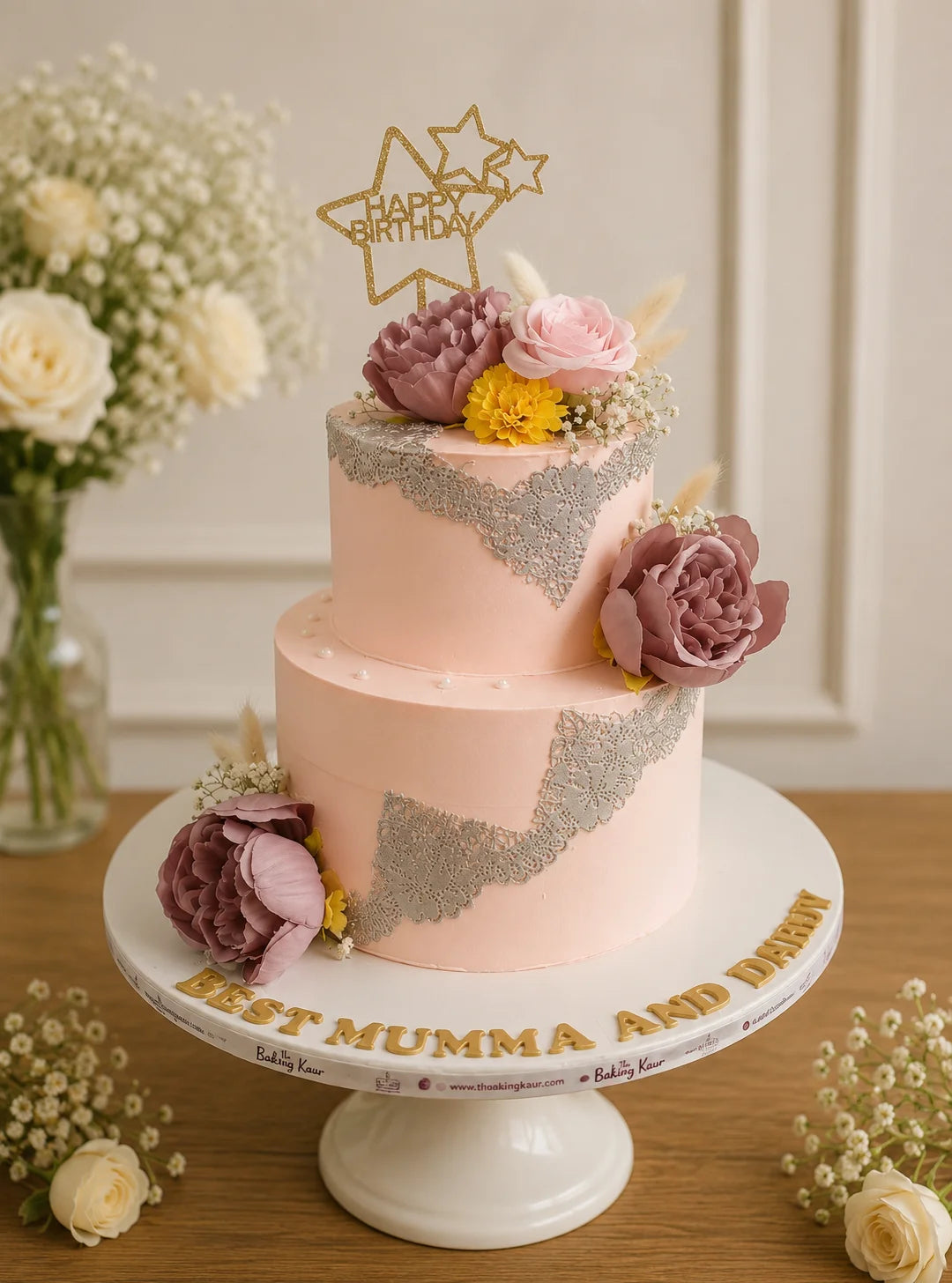Handcrafted Pastel Mix Floral Other Cake #13 baked fresh by The Baking Kaur, Thapar Nagar, Meerut