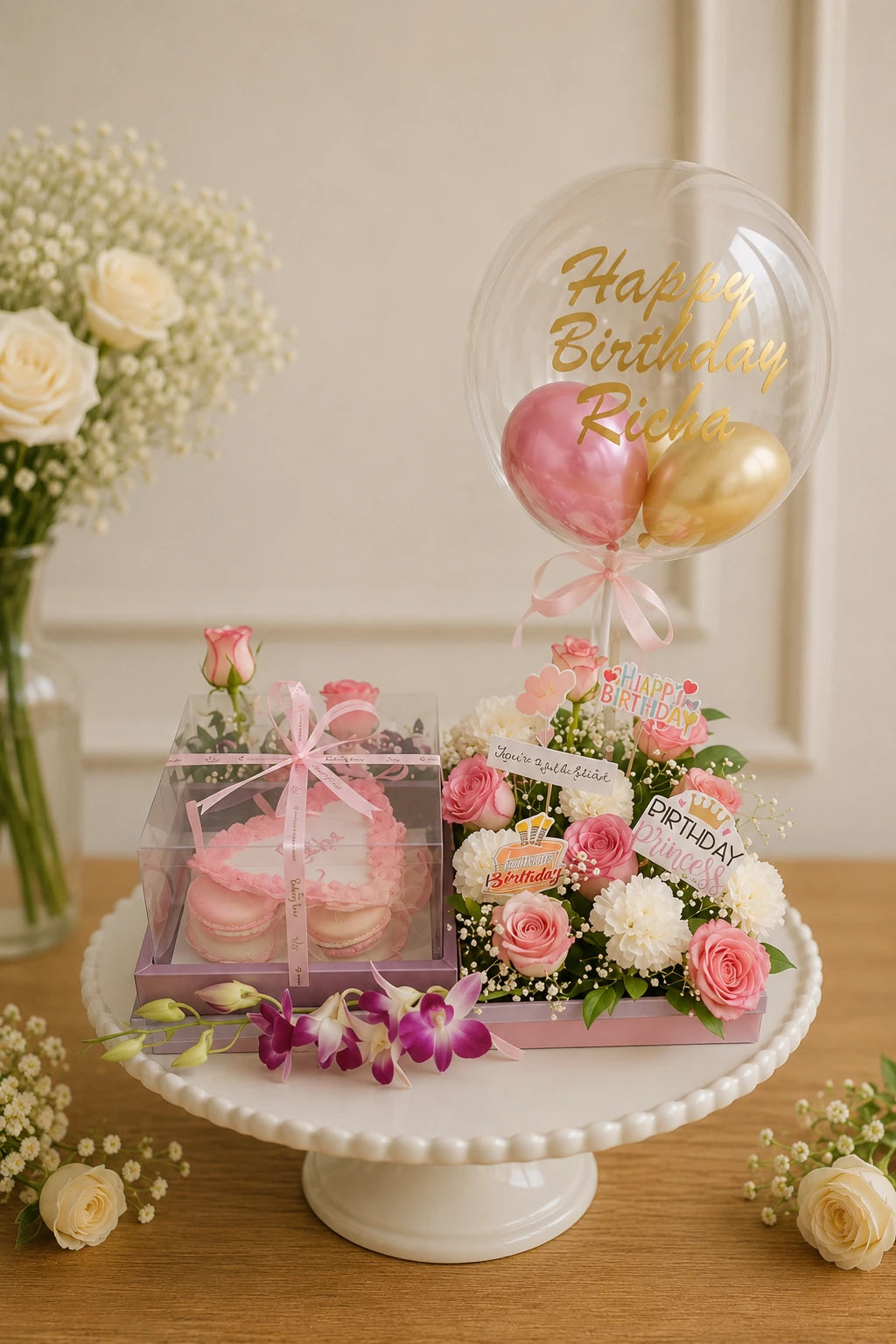 Handcrafted Birthaay Richer You Wedding Cake baked fresh by The Baking Kaur, Thapar Nagar, Meerut