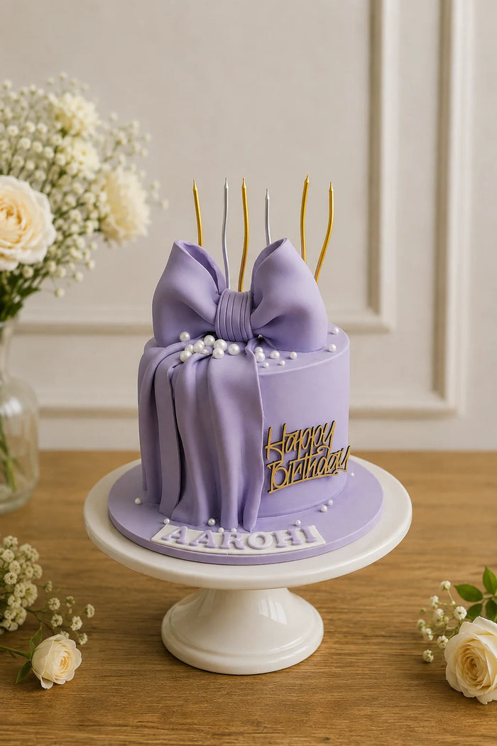 Coquette Bow Birthday Cake