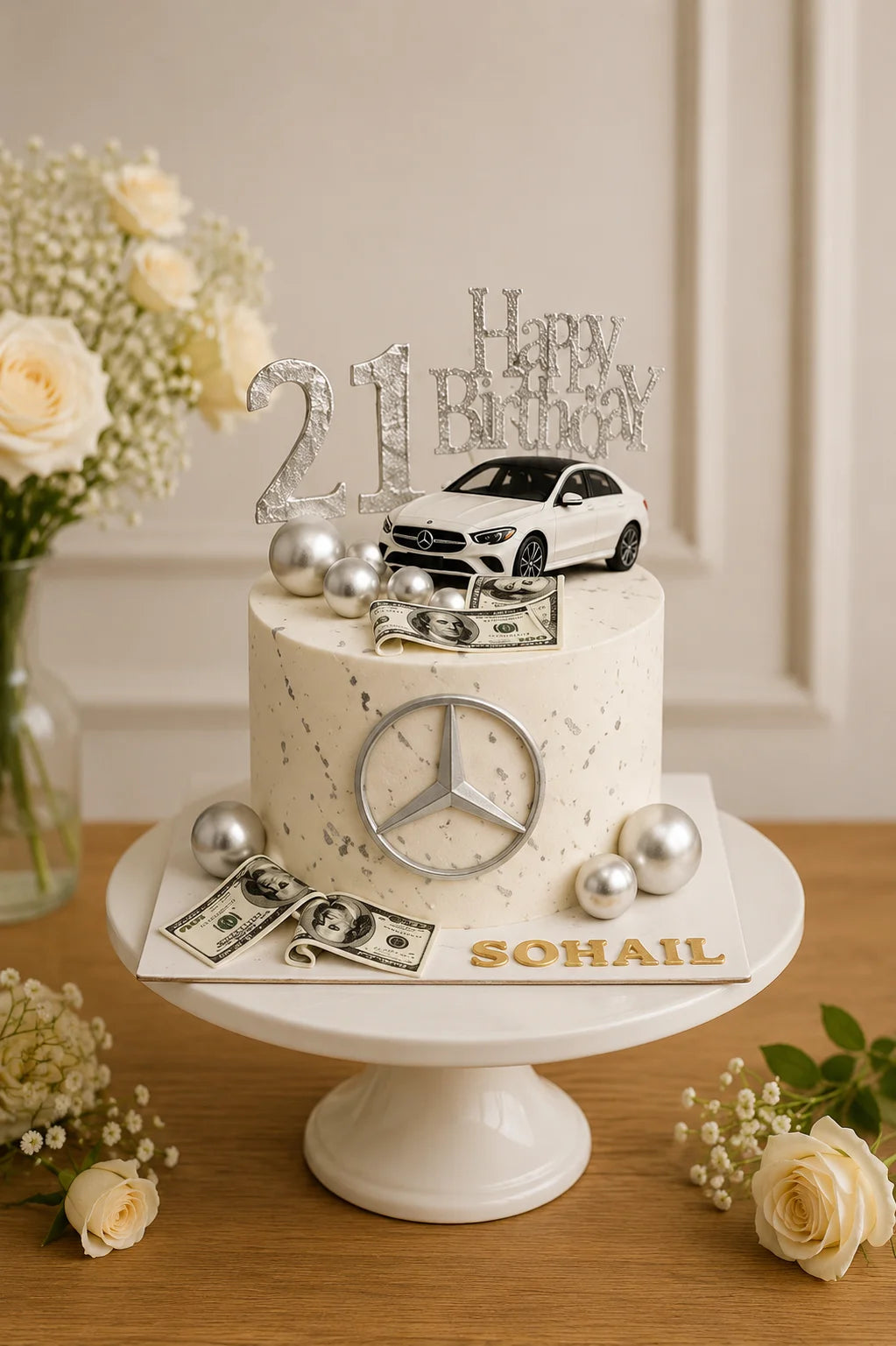 Handcrafted Pastel Mix Elegant Birthday Cake #21 baked fresh by The Baking Kaur, Thapar Nagar, Meerut